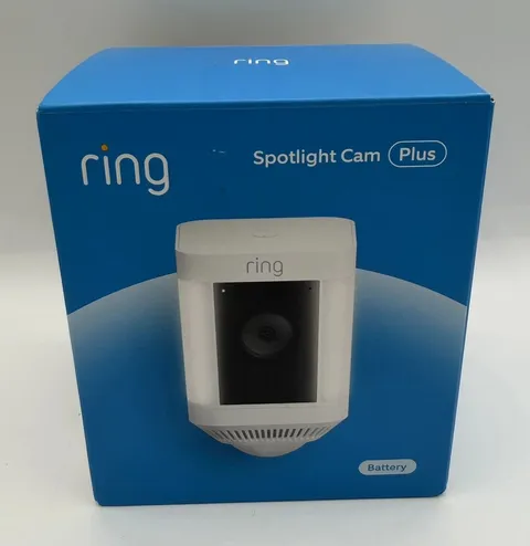 Ring Spotlight Cam Plus Battery 1080p Security Camera White [NEW] [MSRP $150]