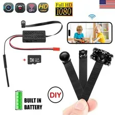 HD 1080P Wifi Camera DIY Pinhole Security Motion Detection DVR 2000mAh 32G