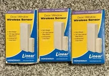 NIB (3) Linear HONDWA01 Wireless Door/Wind Sensors - Honeywell Compatible Brown