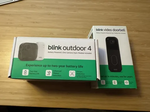 Blink Outdoor 4 Wireless Camera Security System & Blink Video Doorbell BUNDLE