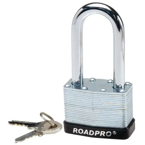 RPLS-50L 50mm Steel Laminated Padlock with 2-Inch Shackle Bumpered Locker Lock W