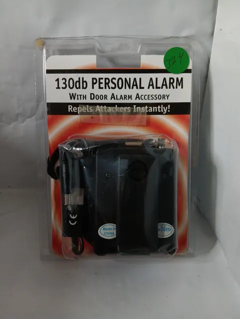 Safety Technology 130dB Personal Alarm.It includes a door alarm accessory