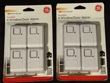 NEW GE Window/Door Alarm 4 Pack x2 (8 Total) Audible Home Security Alarm 45174