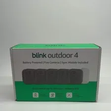 BRAND NEW BLINK Outdoor 4 (4th Gen) 5-Camera Security System w/ Sync Module