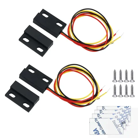 Magnetic Reed Switch,Normally Closed/Open NO/NC Waterproof DC 12V Magnetic