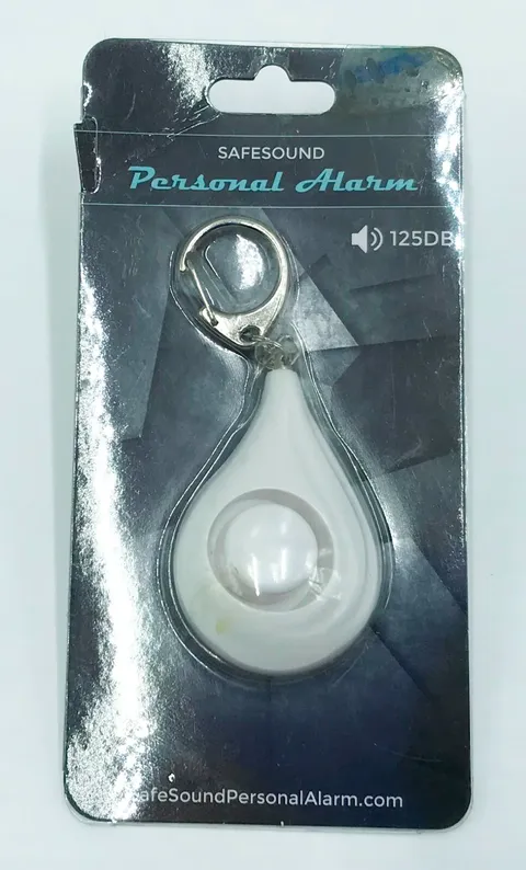 Safesound Personal Emergency Alarm Keychain White 125DB Siren