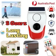 Solar Wireless Driveway Alarm Waterproof  PIR Motion Sensor Home Security System