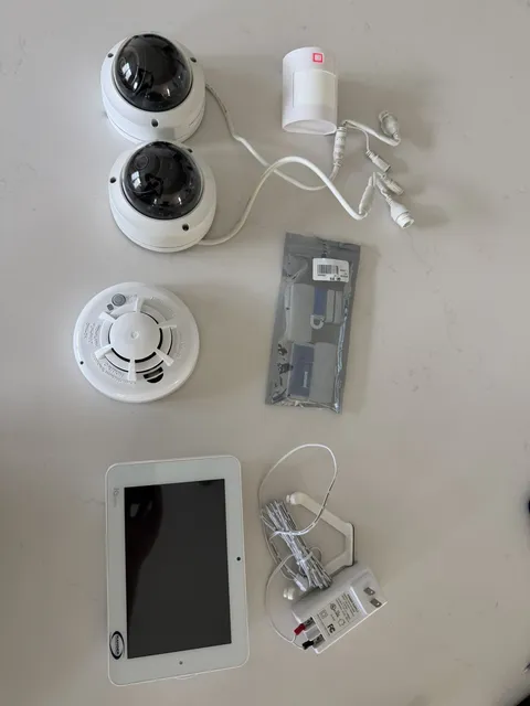 Alarm.com Complete Kit w/ 2 Cameras, Base Station, 3 sensors, Motion Detector