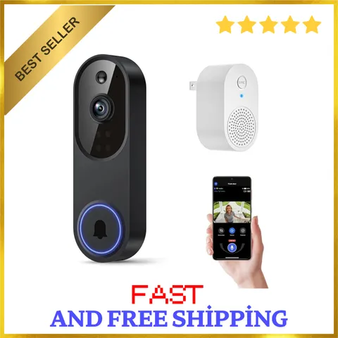 Ring Video Doorbell 1080p HD Camera WI-FI Night Vision Motion Detection Wireless