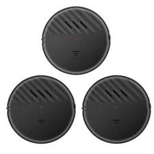 EverNary Window Vibration Alarm,3Pack 125dB Loud 2.8*2.8*0.35 inches, Black