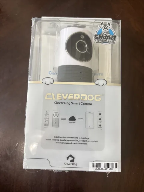 Clever Dog Smart Camera WiFi Monitor Home Security Baby Pet Indoor Wireless New!