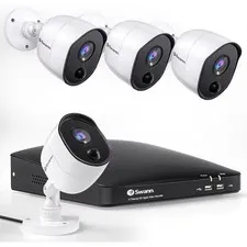 Swann Smart Security System Full HD 1080p 4 Channel video recorder 4 Cameras