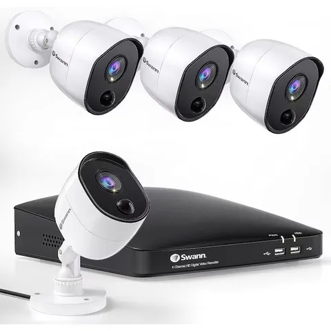 Swann Smart Security System Full HD 1080p 4 Channel video recorder 4 Cameras