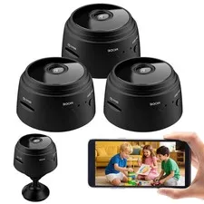 3Pack Mini Wireless Security Camera, Bluetooth 1080P HD WiFi Camera for Home