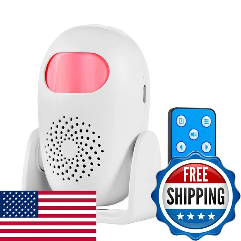 TOWODE Motion Detector Alarm 110dB 4 Volume Levels for Home (1 Detector, 1