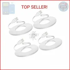 4-Pack 25 ft Micro USB Extension Cable for WYZE Cam v4, v3 Camera, White