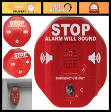 Multifunction Door Alarm - Exit Stopper for Emergency Doors, Prevents Unauthoriz