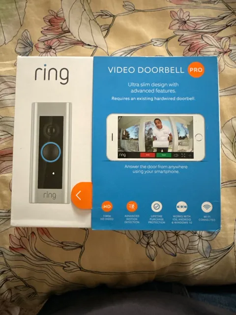 Ring Doorbell Pro Wired with multiple color plates