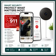 2K Window Camera WIFI Security Color Night Vision Ai Detection 911 Emergency 5G