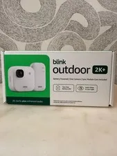 Blink Outdoor 2K+ Security Camera Sync Module Core 1 Cam Kit Sealed New