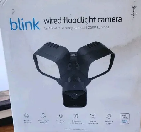Blink Wired Floodlight Outdoor Smart Security Camera