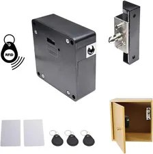 RFID Electronic Cabinet Lock Hidden DIY for Wooden Cabinet Locker Drawer Cupboar