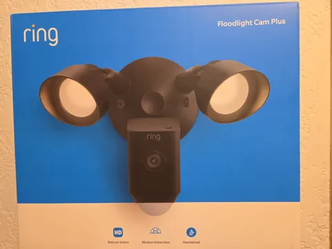 3X RING FLOODLIGHT CAM PLUS - NEW SEALED BOX, 3 TOTAL CAMS