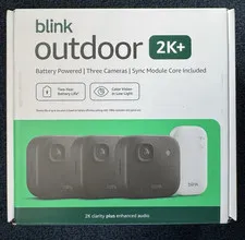 NEW BLINK OUTDOOR 2K+ WIRELESS SECURITY 3 CAMERA SYSTEM - BLACK - SHIPS TODAY
