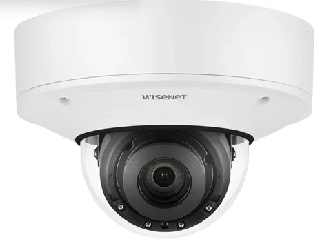 Hanwha XNV-8082R X-Series 6MP IR Outdoor Vandal Dome Camera, 2.8-8.4mm Varifocal