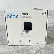 Blink Mini Indoor Plug-In HD Smart Security Camera - New, Open Box