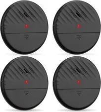 Wireless Vibration Alarm 4 Pack Shock Sensor Home Security Anti-Theft Detector