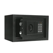 HOMEYUER Secure Steel Digital Safe Box Black Compact Electronic Security Vault