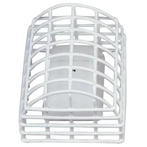 Detector Guard, Steel, Surface Mount, 5 3/4 in W x 7 in H x 4 1/2 in D, White