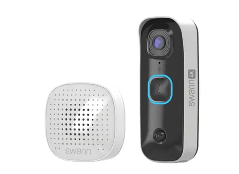 Swann 4Kbuddy UHD Wireless Video Doorbell & Chime Ultra-Wide 165° View Smart