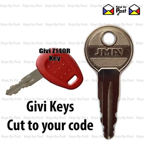 GIVI TOP BOX & PANNIER KEY  E41, E360, E450, E450N, E460 Z140 Locks 001 to 200