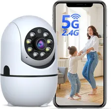 【2-Way Audio】 2K Indoor Wifi Security Camera, 360° Wireless Cameras for Home Sec