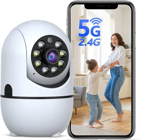 【2-Way Audio】 2K Indoor Wifi Security Camera, 360° Wireless Cameras for Home Sec