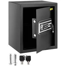 VEVOR Safe Box Lock Security 1.7 Cubic Feet Digital Safe Key Lock Home Office