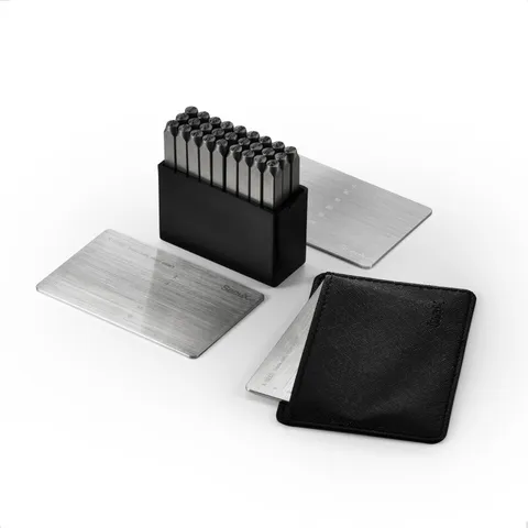 - Wallet Crypto Seed Storage Steel Plates Steel Punch Set