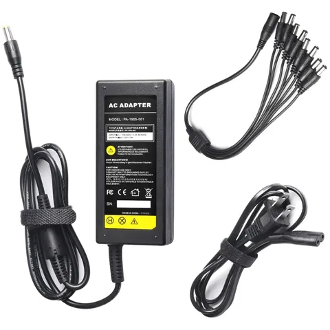 12V 5A Security Camera Power Adapter w/ 8-Way Splitter