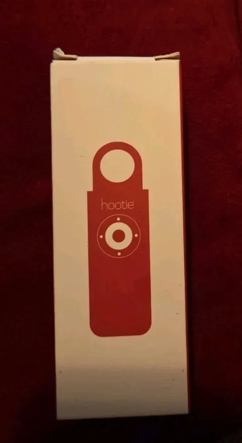 HOOTIE Personal Safety Keychain Alarm - 130dB Siren & Light Self Defense - RED