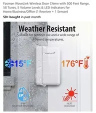 Home Security Wireless Outdoor Driveway Alarm Doorbell 2 Motion Sensor Detector