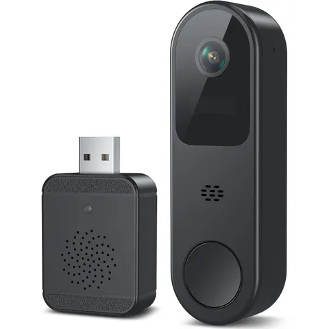 2K HD Battery Doorbell Camera Wireless with Ring Chime, Smart Video Doorbell ...