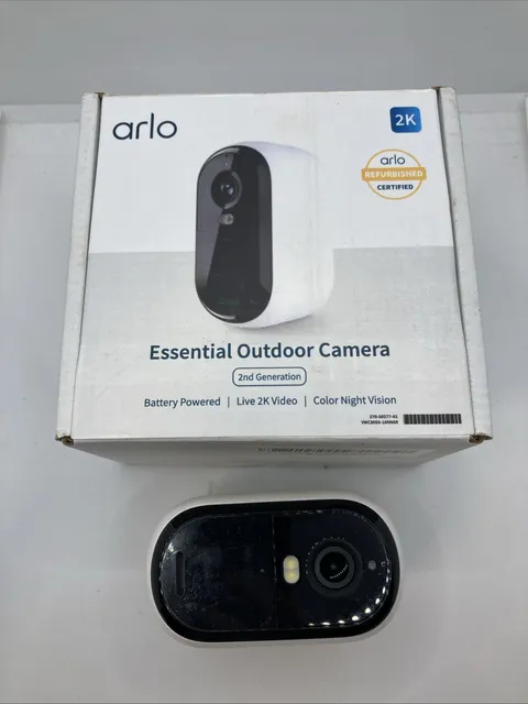 Arlo Essential Indoor/Outdoor 2k Smart Camera. Nt
