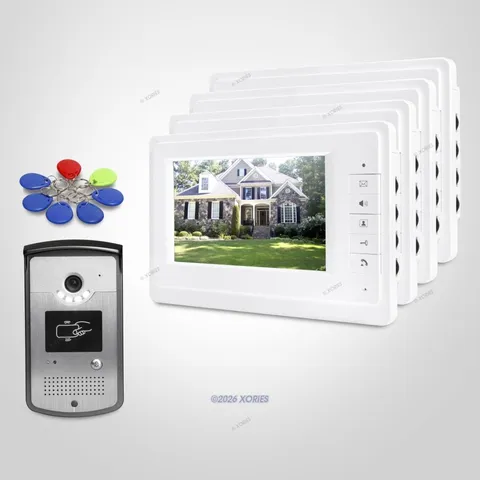 7inch Wired Video Door Entry Phone Call System with Mute Mode for Home Security