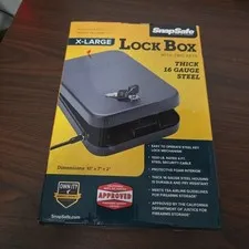 SnapSafe Keyed Lock Box - X-Large (10”x 7”x 2”)
