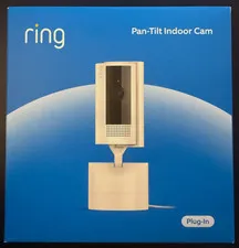 NEW SEALED Ring Pan-Tilt Indoor Cam – 360° Pan Coverage, Live View, Two-Way Talk