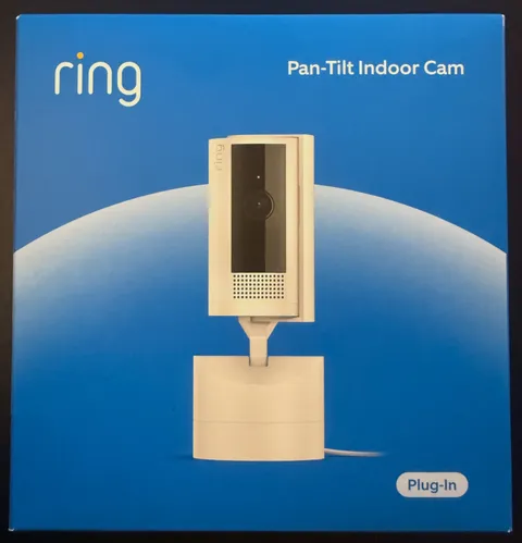 NEW SEALED Ring Pan-Tilt Indoor Cam – 360° Pan Coverage, Live View, Two-Way Talk