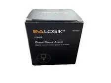 Eva Logik Glass Break Alarm Dorm Room 4 Pack White