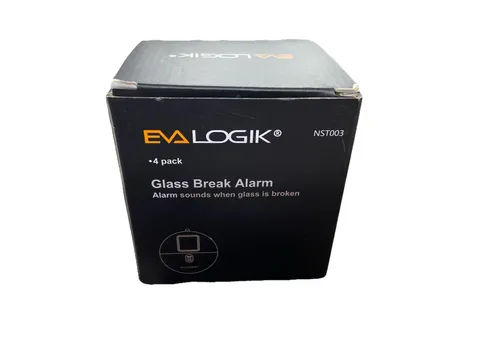 Eva Logik Glass Break Alarm Dorm Room 4 Pack White
